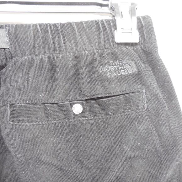 The North Face Pants - The North Face Pants‎ Womens Medium Black Corduroy Easy Wide Leg Belted EUC